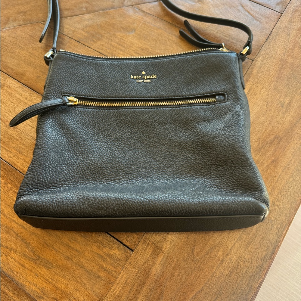 Kate Spade Black Pebbled Leather Crossbody Bag